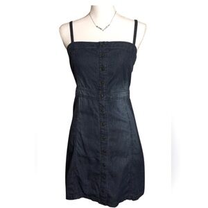 Tinseltown Blue Jean Mini Dress Size M/L
